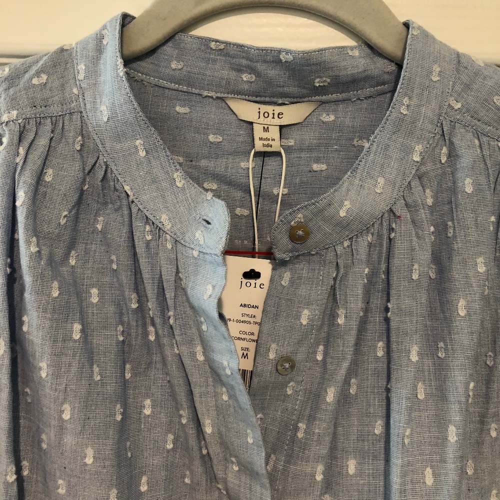 ⭐️⭐️HOST PICK⭐️⭐️ NWT Joie Abidan Clip Dot Blouse - Picture 8 of 13